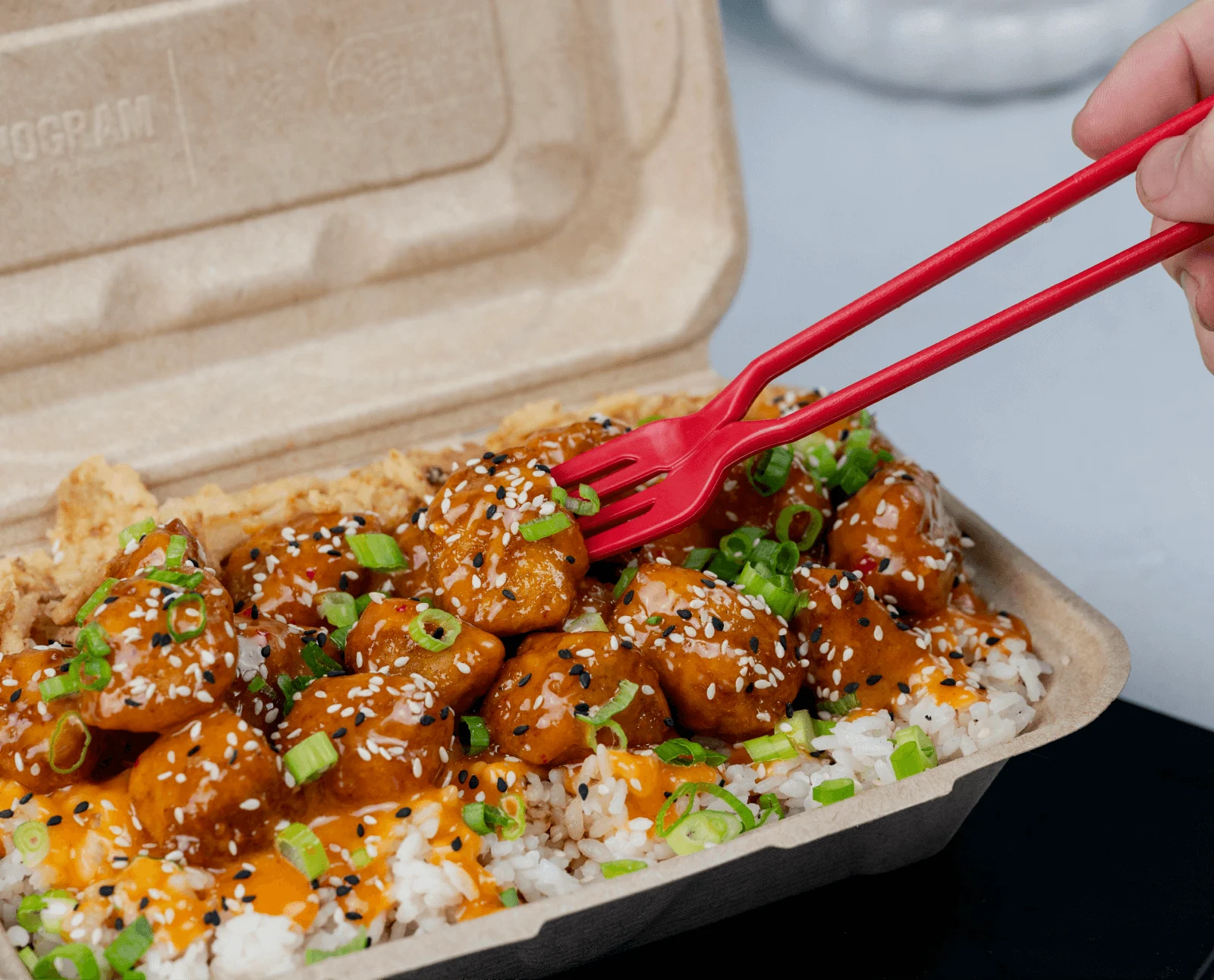 Bang Bang Chicken Dirty Rice, the most-ordered dish at Shiso Crispy in St. Petersburg and Tampa