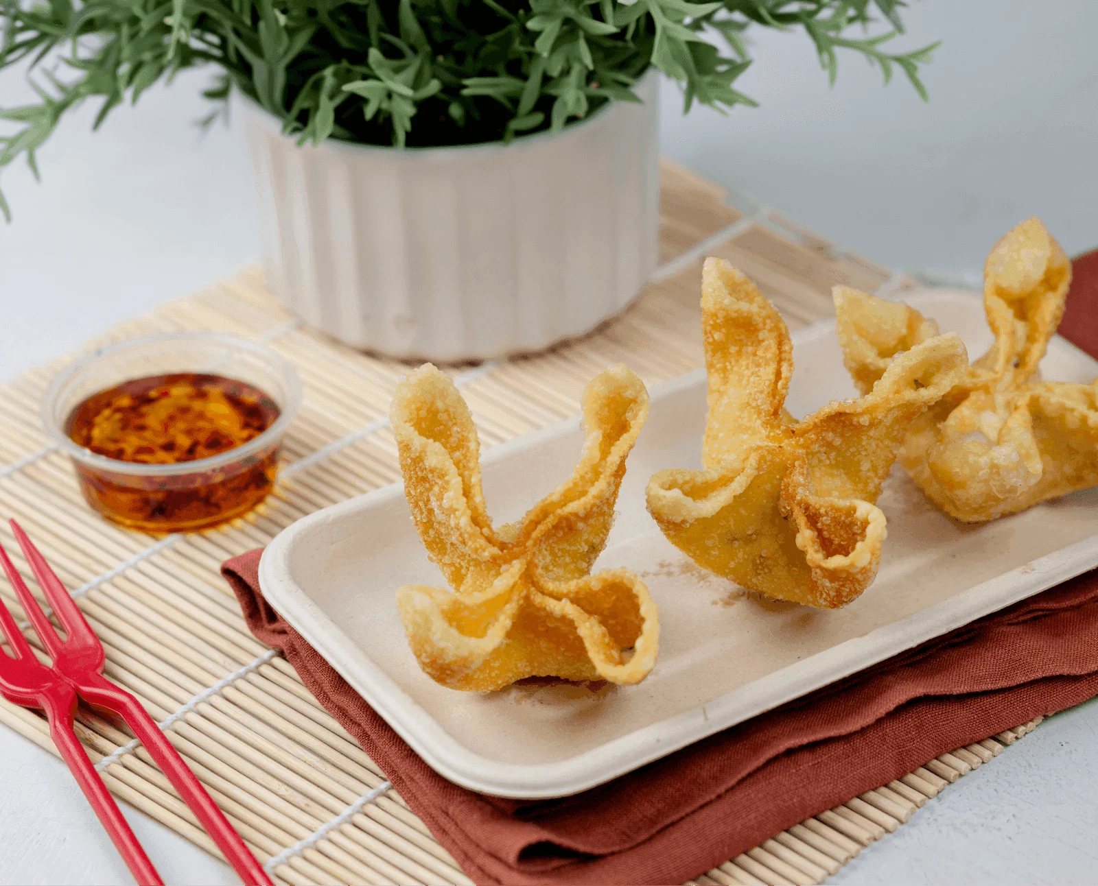 Garlic Chive Rangoon at Shiso Crispy